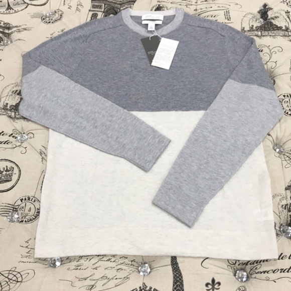 NORDSTROM SIGNATURE Colorblock Cashmere Sweater - Picture 3 of 5